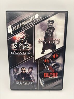 Blade 4 Film Favorites DVD Collection Complete Set Wesley Snipes Marvel Movies